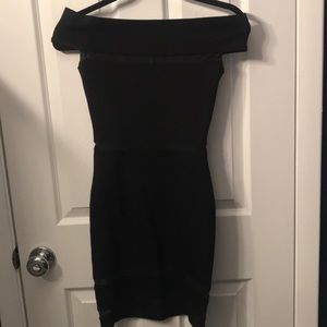 NWOT French Connection Black Off Shoulder Dress